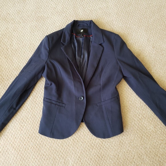 H&M navy blazer - Picture 1 of 3
